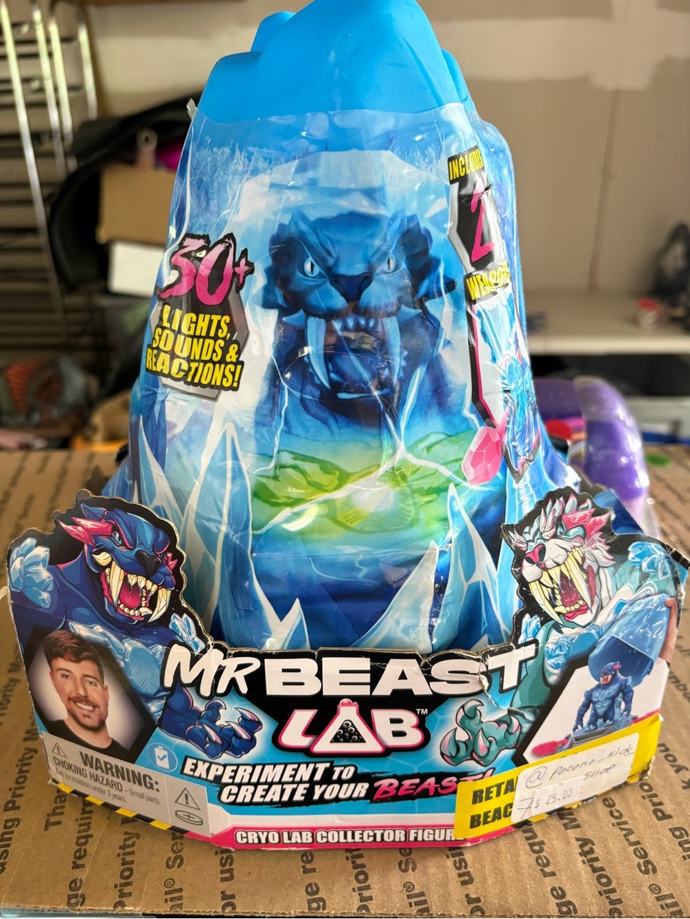 Nwt MRBEAST LAB Cryo Lab Collector Figure - Blue